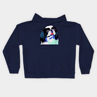 Japanese Chin Pop Art - Dog Lover Gifts Kids Hoodie